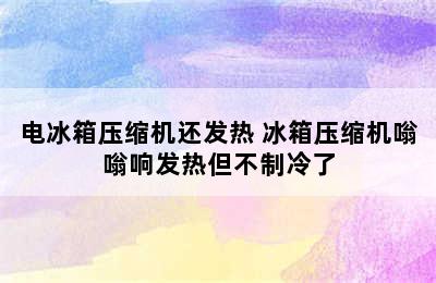 电冰箱压缩机还发热 冰箱压缩机嗡嗡响发热但不制冷了